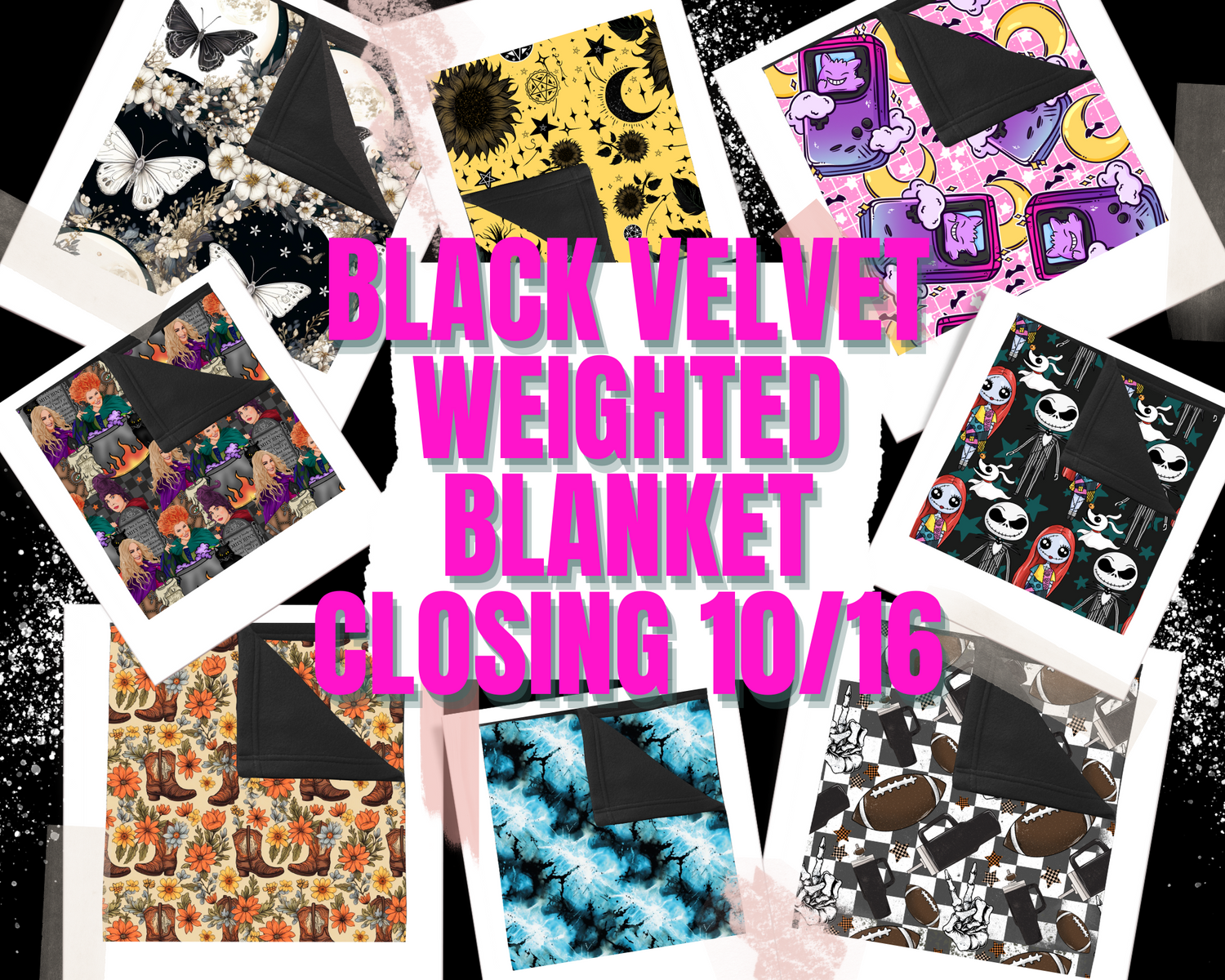 Black Velvet Weighted Blanket