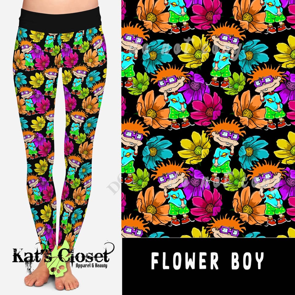 90’S TOON RUN-FLOWER BOY LEGGINGS/JOGGERS