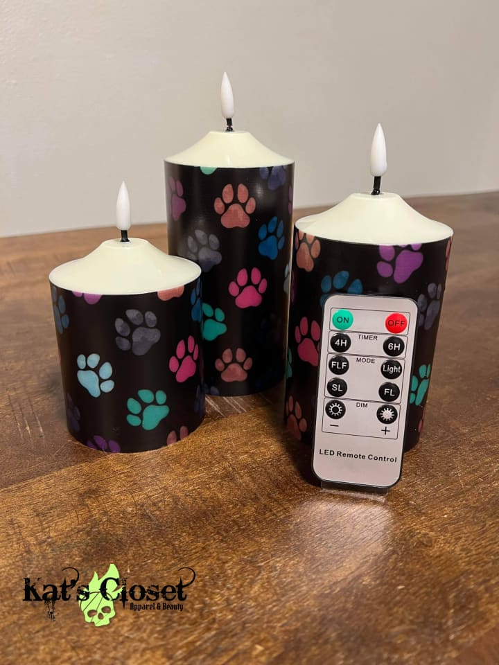 Animated Kitties 3-Piece Battery Operated Candle Set - Preorder ETA: Mid-Dec Sets