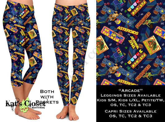 Arcade - Full & Capri Leggings w/Pockets CAPRIS