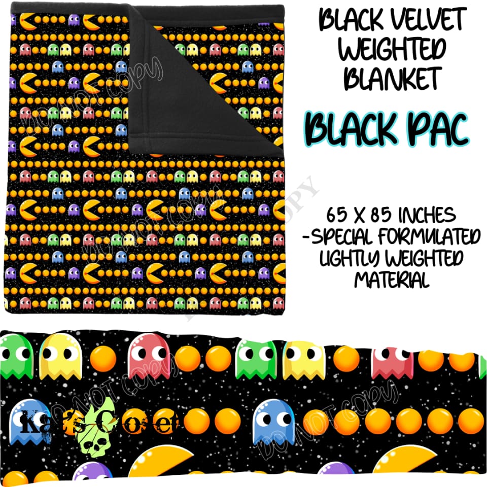 BLACK PAC - VELVET WEIGHTED BLANKET ROUND 4 PREORDER CLOSING 10/16 Blankets