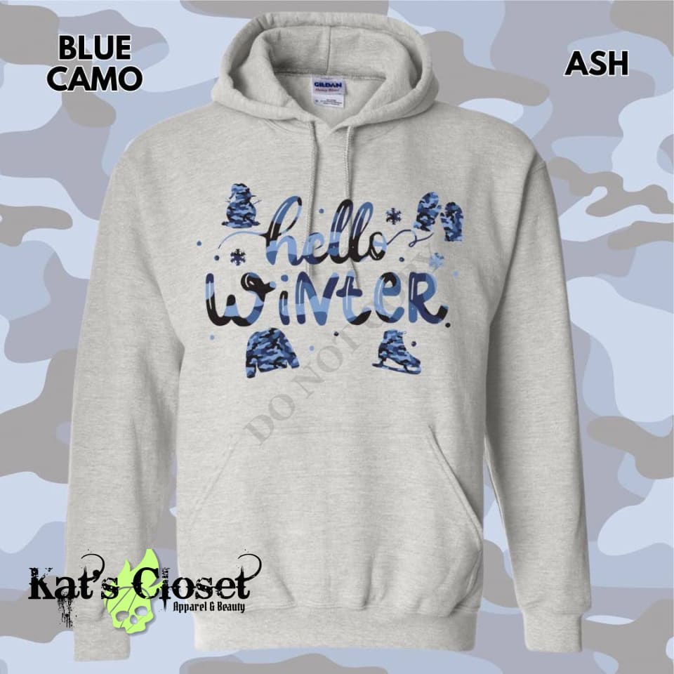 Blue Camo Hoodie