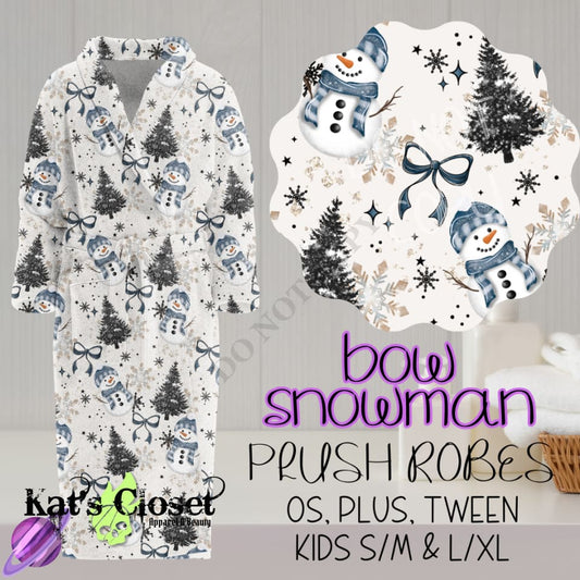 BOW SNOWMAN - HOUSE ROBES ROUND 3 - PREORDER CLOSING 11/8