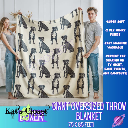 BOXER - GIANT SHAREABLE THROW BLANKETS ROUND 9 - PREORDER CLOSING 11/6 Blanket