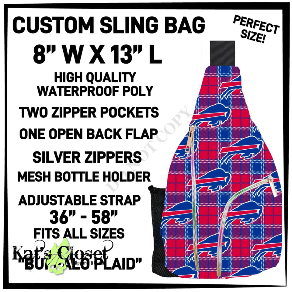 Buffalo Plaid Sling Bag - Preorder ETA: Late Dec TOTES & BAGS