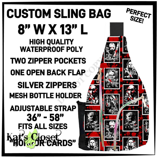 Horror Cards Sling Bag - Preorder ETA: Late Dec TOTES & BAGS