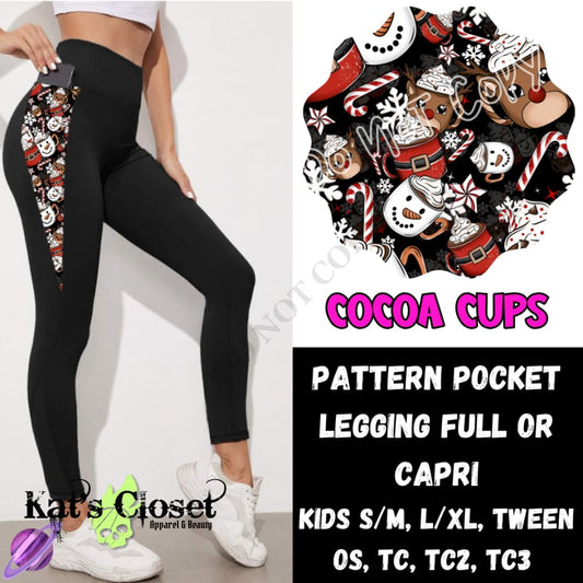 COCOA CUPS LEGGING/CAPRI PREORDER CLOSING 10/8 LEGGINGS & CAPRIS