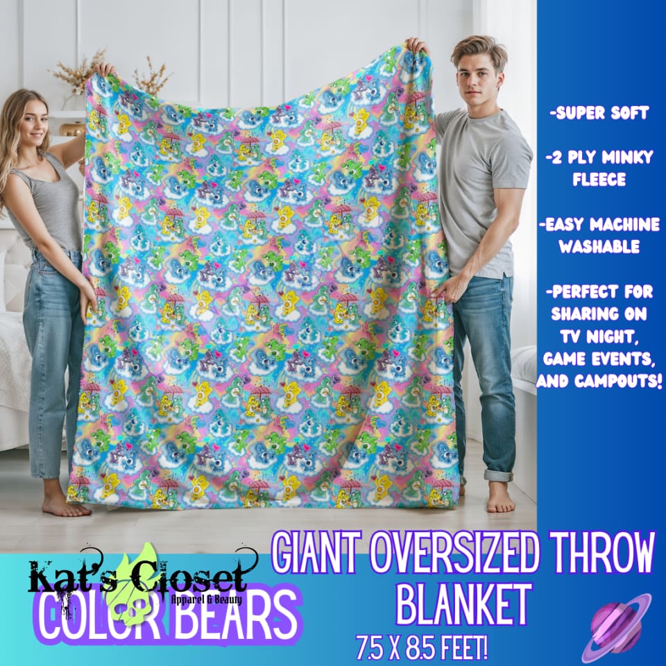 COLOR BEARS - GIANT SHAREABLE THROW BLANKETS ROUND 9 - PREORDER CLOSING 11/6 Blanket