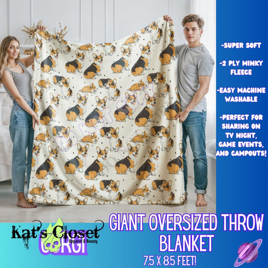 CORGI - GIANT SHAREABLE THROW BLANKETS ROUND 9 - PREORDER CLOSING 11/6 Blanket