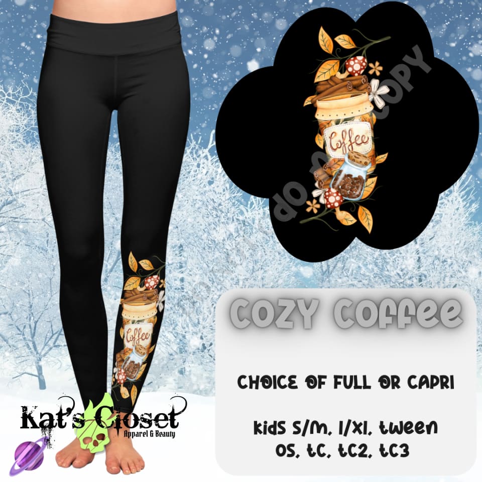 COZY COFFEE - BOOT RUN 1 - LEGGING/CAPRI PREORDER CLOSING 10/8 LEGGINGS & CAPRIS