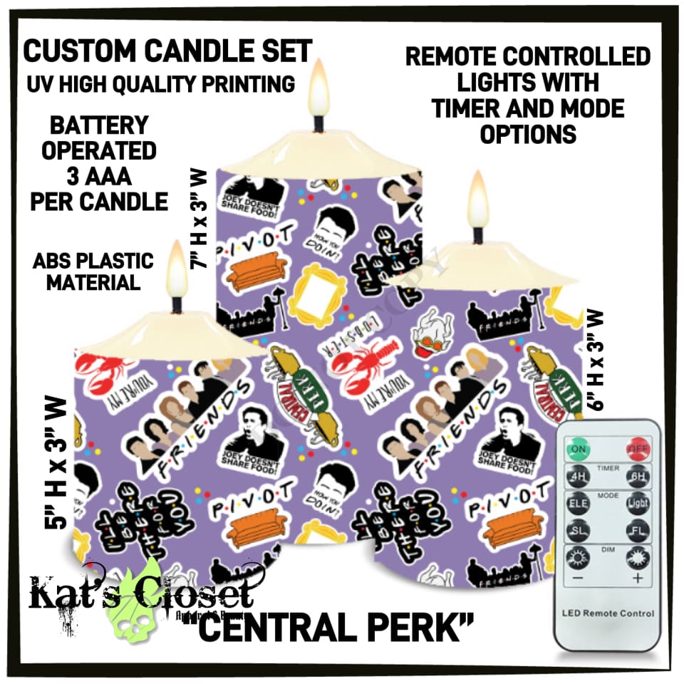 Central Perk 3-Piece Battery Operated Candle Set - Preorder ETA: Mid-Dec