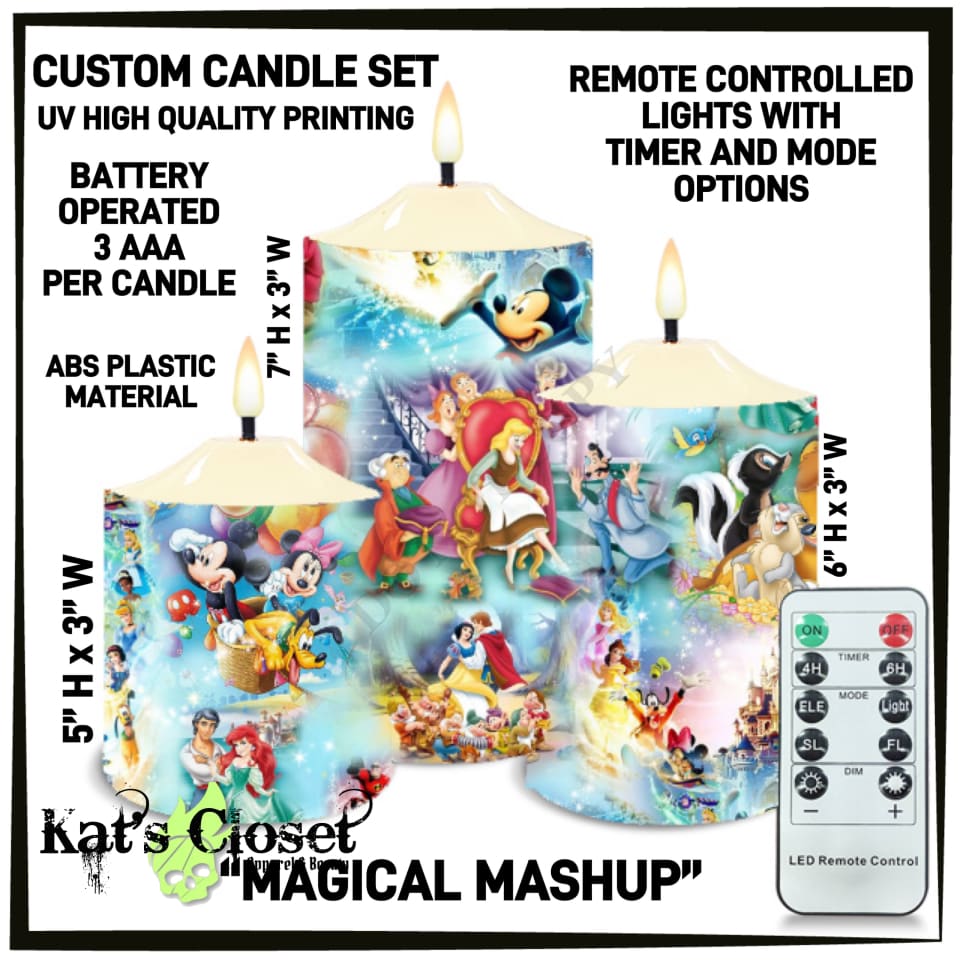 Magical Mashup 3-Piece Battery Operated Candle Set - Preorder ETA: Mid-Dec