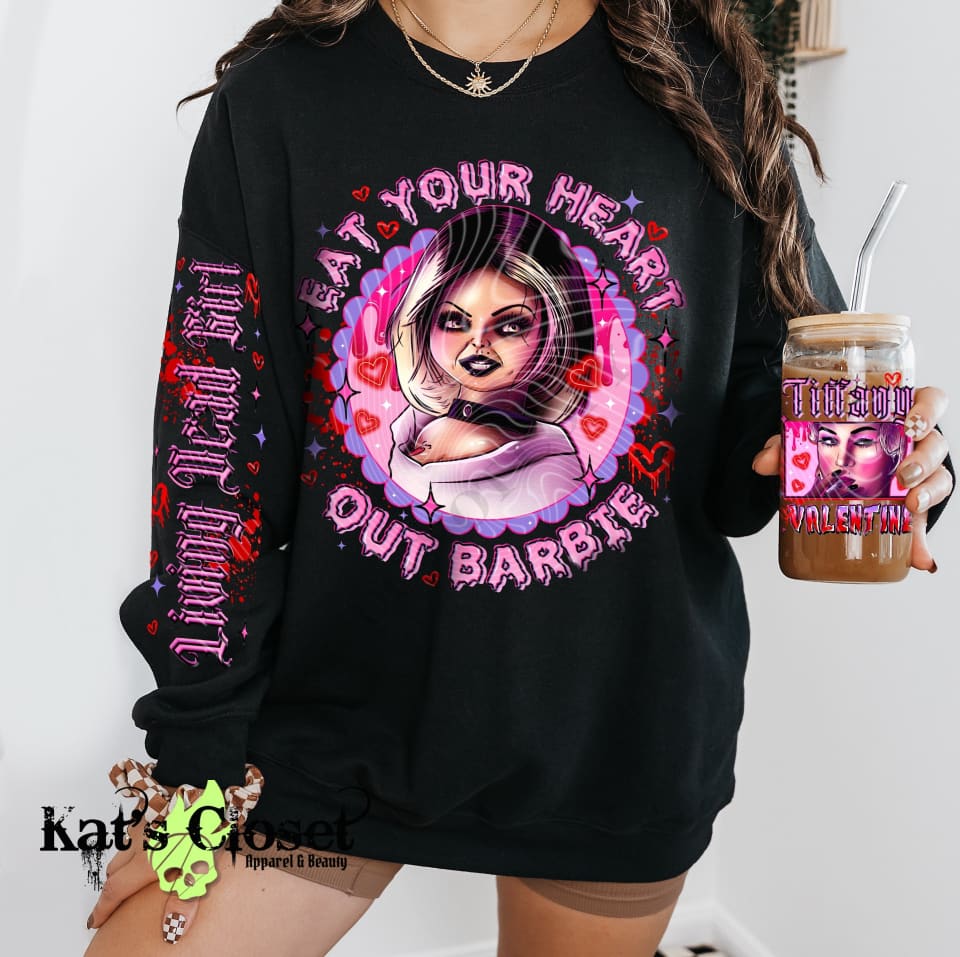 DEAD GIRL CREWNECK SWEATSHIRT W/ SLEEVE PRINT Sweatshirt