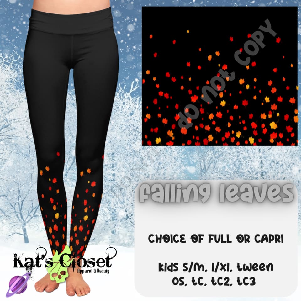 FALLING LEAVES LEGGING/CAPRI PREORDER CLOSING 10/10 LEGGINGS & CAPRIS