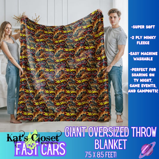 FAST CARS - GIANT SHAREABLE THROW BLANKETS ROUND 9 - PREORDER CLOSING 11/6 Blanket