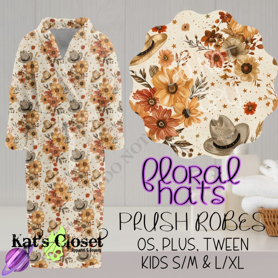 FLORAL HATS - HOUSE ROBES ROUND 3 - PREORDER CLOSING 11/8