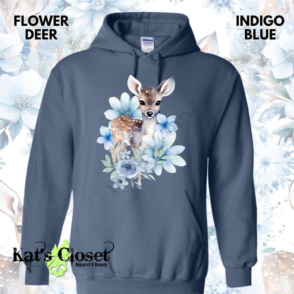 Flower Deer Hoodie