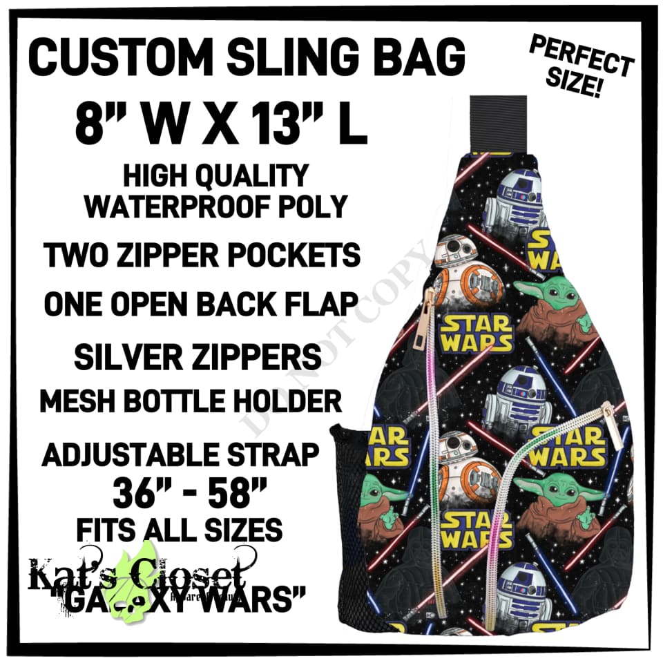 Galaxy Wars Sling Bag - Preorder ETA: Late Dec TOTES & BAGS