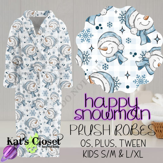 HAPPY SNOWMAN - HOUSE ROBES ROUND 3 - PREORDER CLOSING 11/8