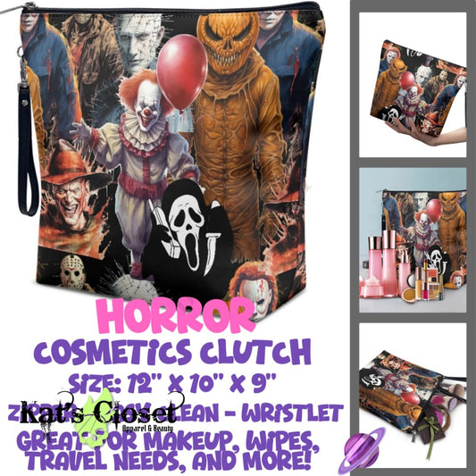 HORROR - CUSTOM COSMETIC CLUTCH PREORDER CLOSES 12/16 Bags and Wallets