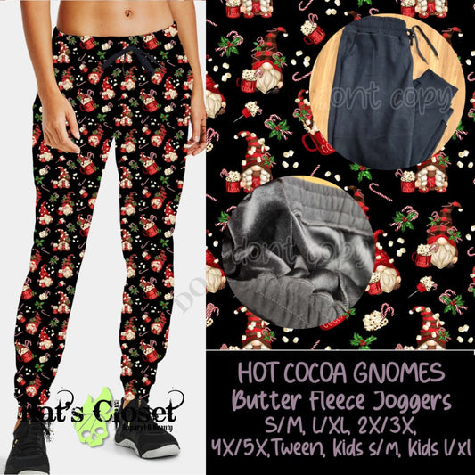 HOT COCOA GNOMES - BUTTER FLEECE LINED UNISEX JOGGERS Joggers