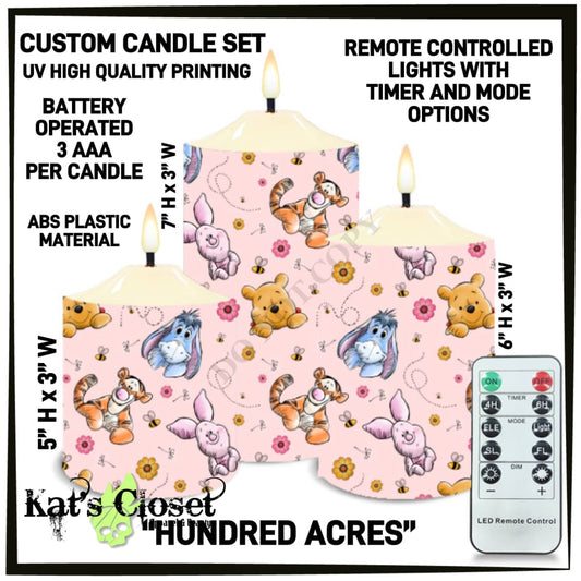 Hundred Acres 3-Piece Battery Operated Candle Set - Preorder ETA: Mid-Dec