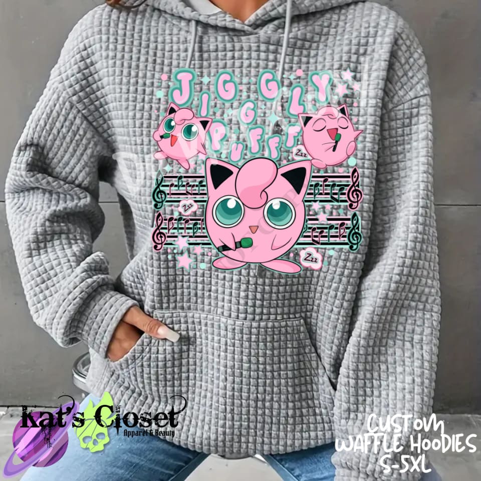 JIGGLY - CUSTOM WAFFLE HOODIES PREORDER CLOSING 11/19