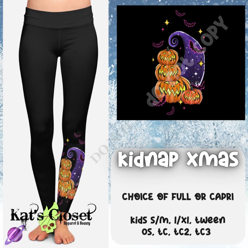 KIDNAP XMAS LEGGING/CAPRI - PREORDER CLOSING 10/24 LEGGINGS & CAPRIS