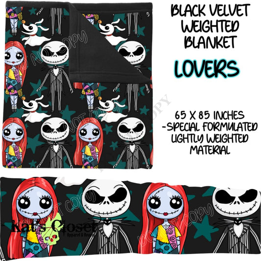 LOVERS - BLACK VELVET WEIGHTED BLANKET ROUND 4 PREORDER CLOSING 10/16 Blankets