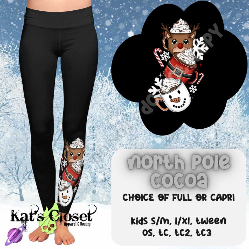 NORTH POLE COCOA LEGGING/CAPRI PREORDER CLOSING 10/8 LEGGINGS & CAPRIS