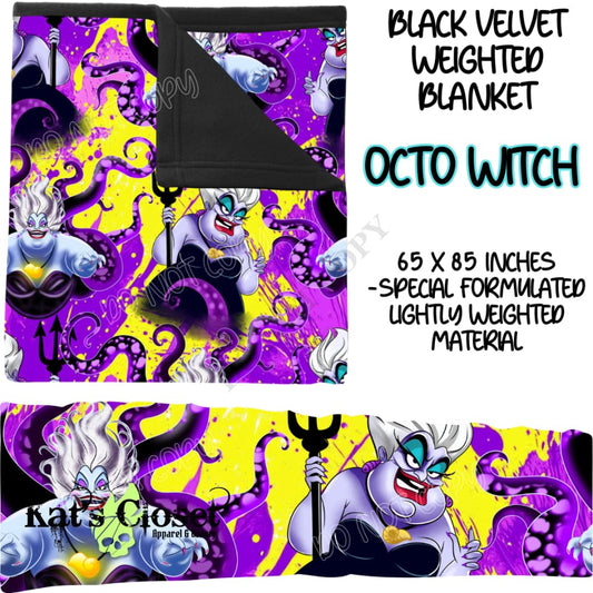 OCTO WITCH - BLACK VELVET WEIGHTED BLANKET ROUND 4 PREORDER CLOSING 10/16 Blankets