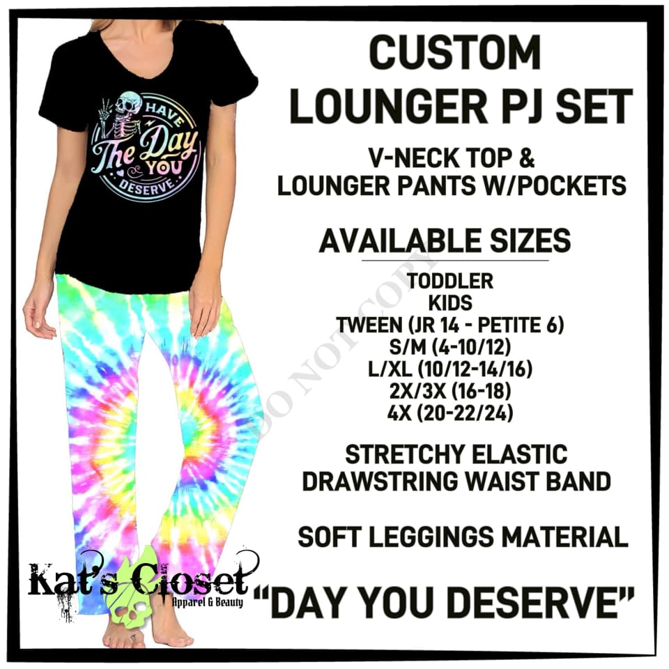 Day You Deserve PJ Lounger Set - Preorder ETA: Mid-Dec PAJAMA SETS