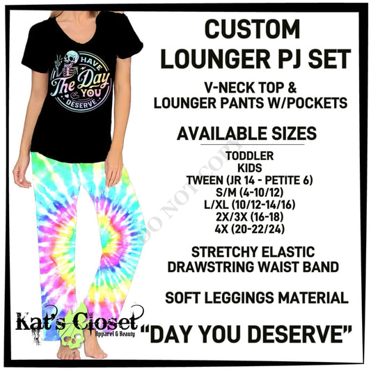 Day You Deserve PJ Lounger Set - Preorder ETA: Mid-Dec PAJAMA SETS