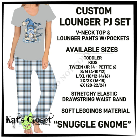 Snuggle Gnome PJ Lounger Set - Preorder ETA: Mid-Dec PAJAMA SETS