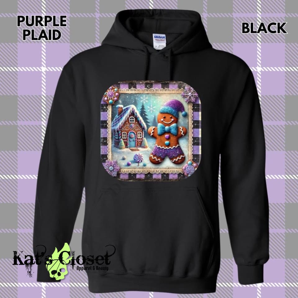 Purple Plaid Hoodie