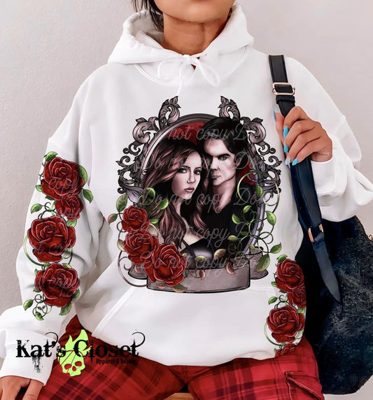 ROSE VAMP - FRONT & SLEEVE DESIGN HOODIE Hoodie