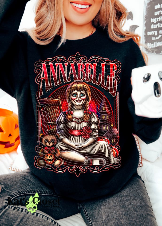 SCARY DOLL CREW NECK SWEATSHIRT T-Shirt