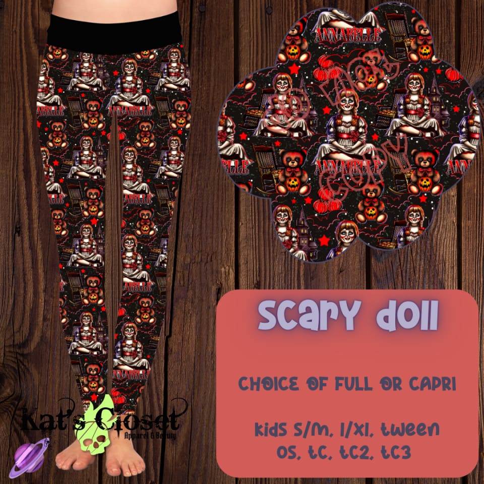 SCARY DOLL LEGGING/CAPRI PREORDER CLOSING 10/6 LEGGINGS & CAPRIS