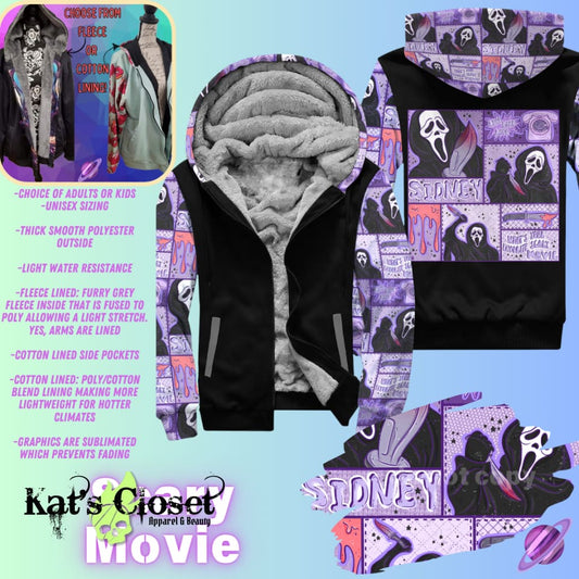 SCARY MOVIE- FLEECE/COTTON JACKET RUN 8-PREORDER CLOSED Ordered Pre-Orders