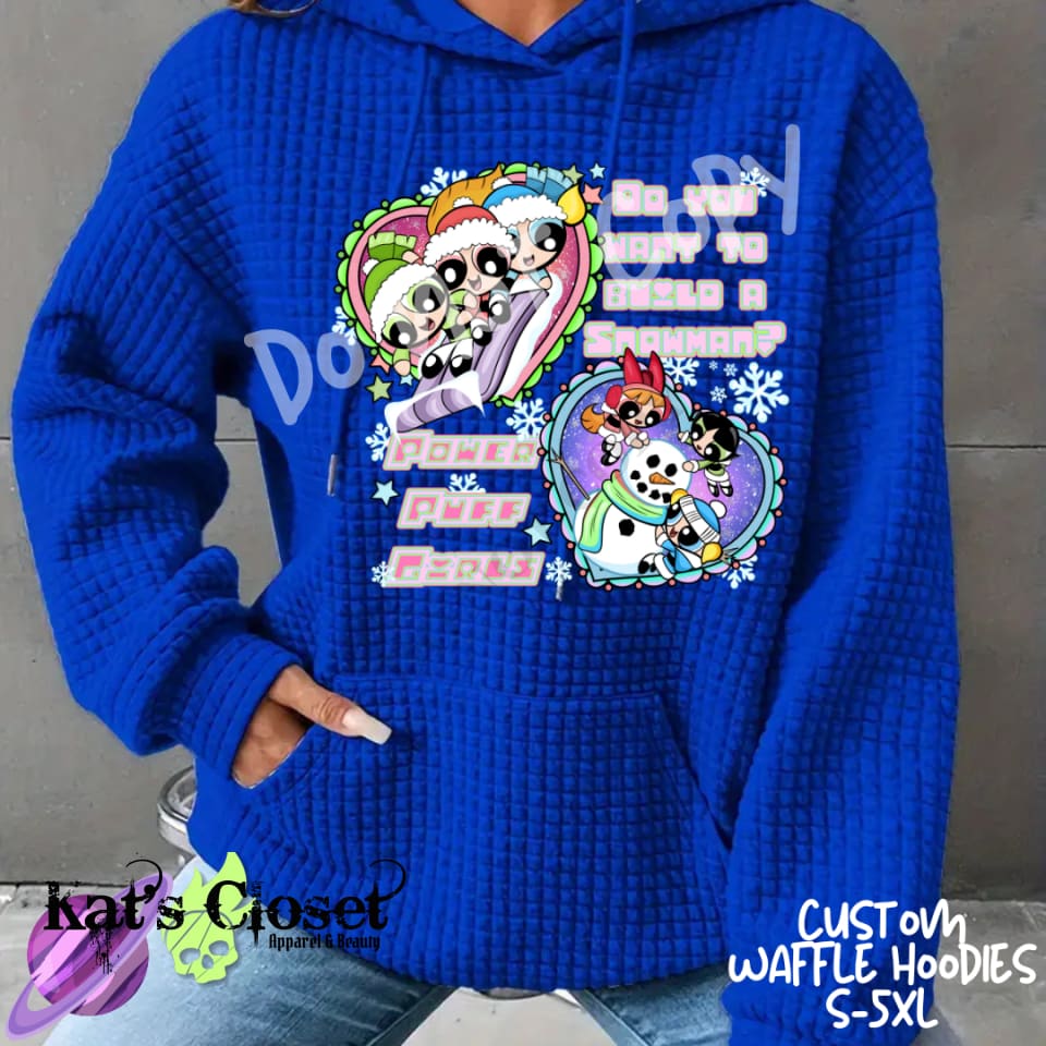 SNOWMAN GIRLS - CUSTOM WAFFLE HOODIES PREORDER CLOSING 11/19