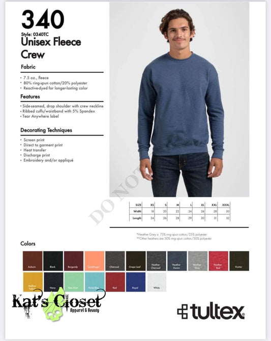 Spooky Puff Crew Neck Fleece - ON SALE MWTCrewNeck