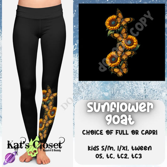 SUNFLOWER GOAT LEGGING/CAPRI - PREORDER CLOSING 10/24 LEGGINGS & CAPRIS