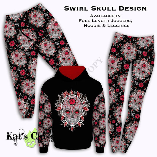 Swirl Skull Hoodie - IN STOCK