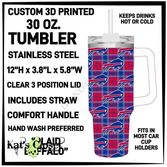 Buffalo Plaid 30 oz Tumbler - Preorder ETA: Mid-Dec TUMBLERS