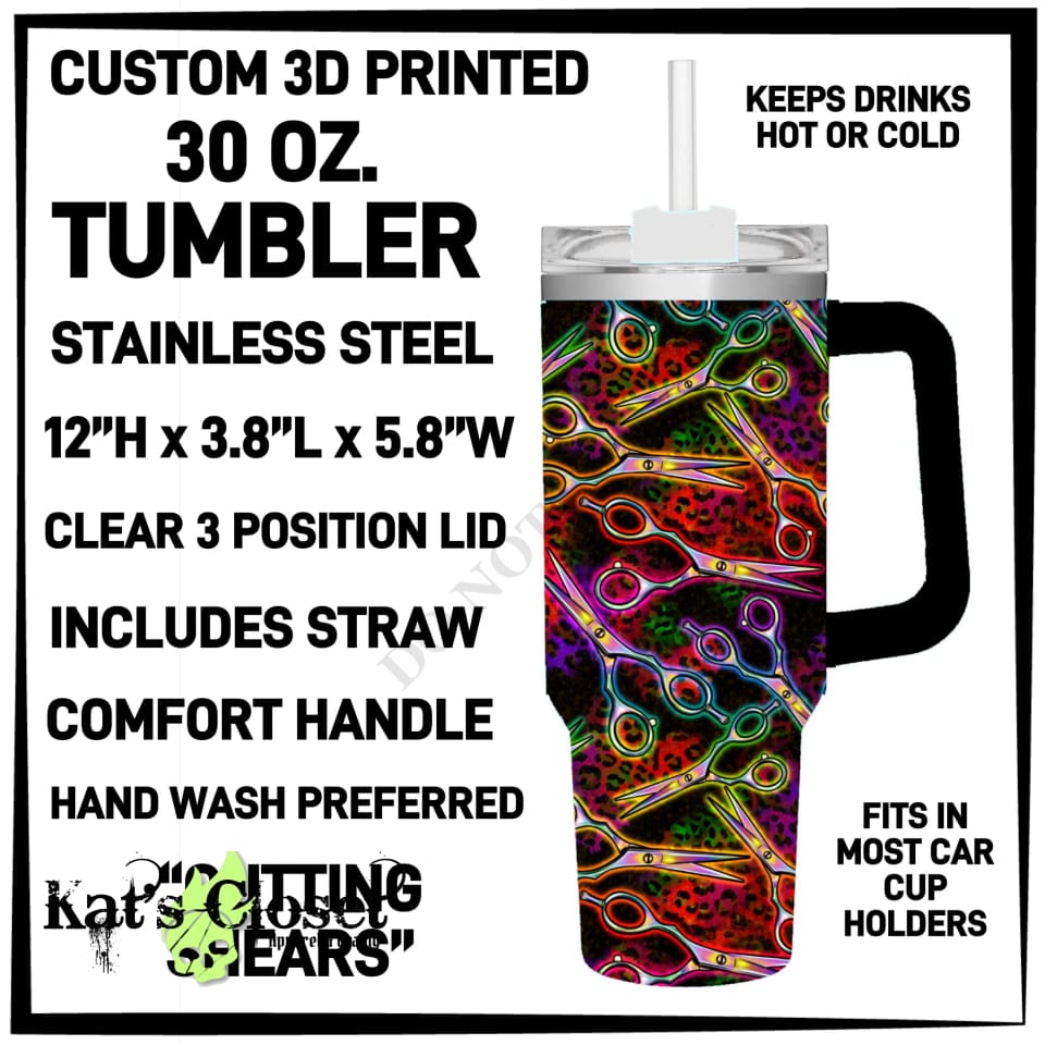 Cutting Shears 30 oz Tumbler - Preorder ETA: Mid-Dec TUMBLERS