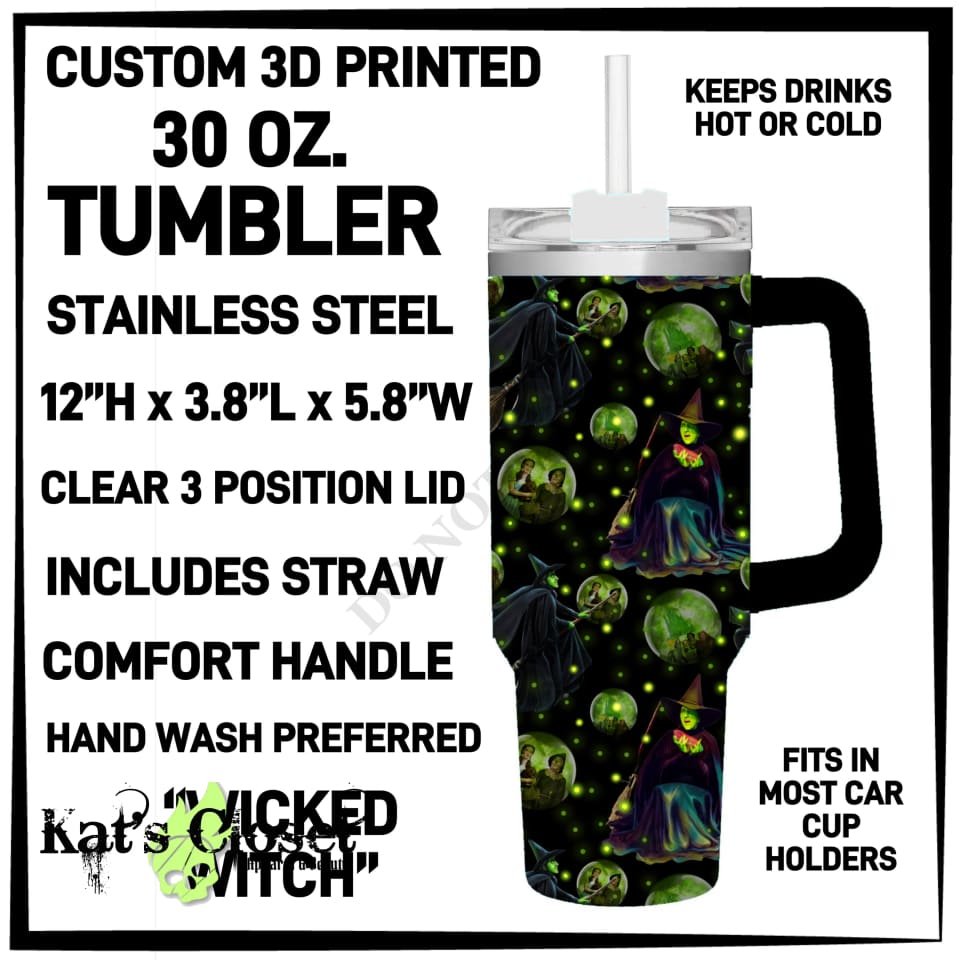 Wicked Witch 30 oz Tumbler - Preorder ETA: Mid-Dec TUMBLERS