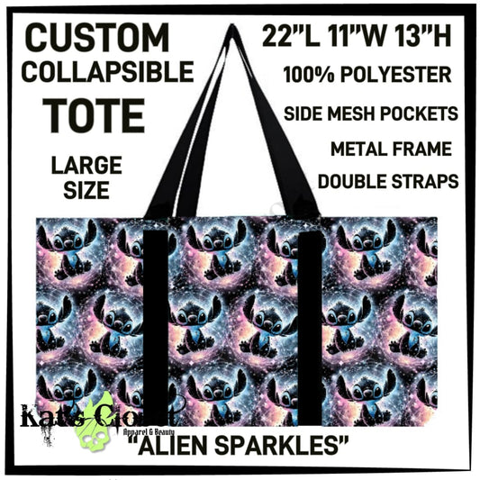 Alien Sparkles Collapsible Tote - Preorder ETA: Late Dec COLLAPSIBLE TOTES