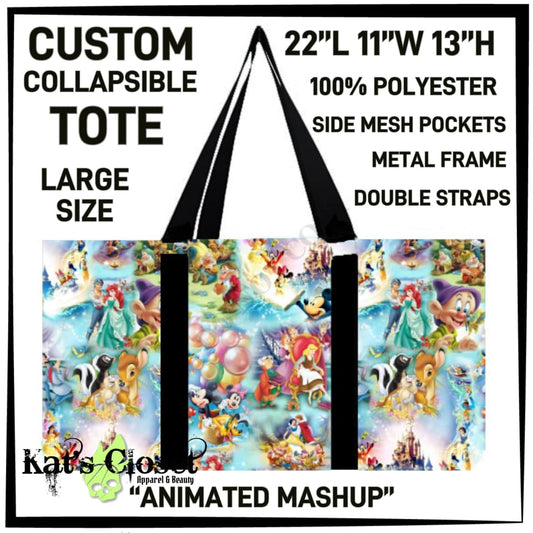 Animated Mashup Collapsible Tote - Preorder ETA: Late Dec COLLAPSIBLE TOTES