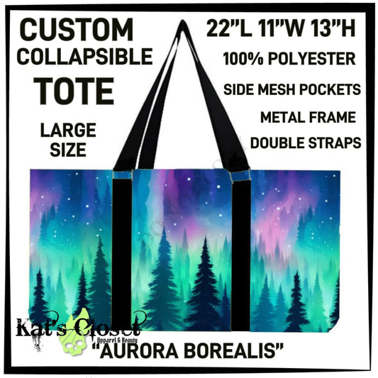 Aurora Borealis Collapsible Tote - Preorder ETA: Late Dec COLLAPSIBLE TOTES