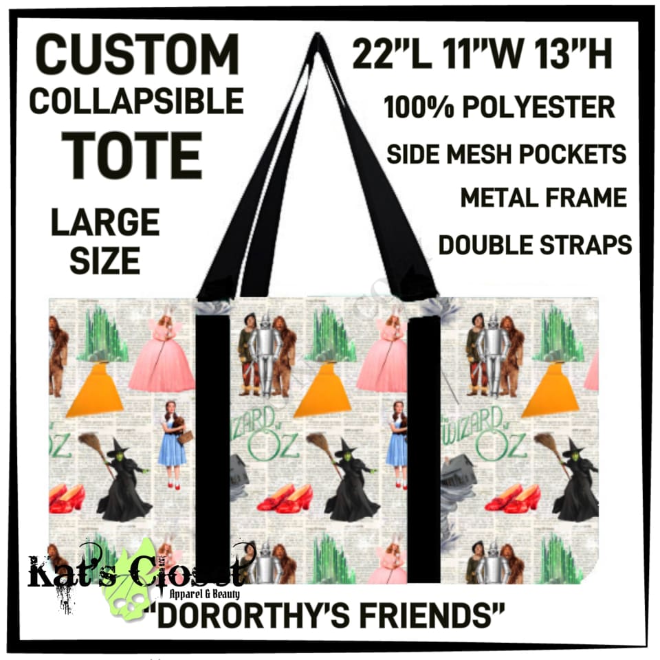 Dorothy’s Friends Collapsible Tote - Preorder ETA: Late Dec COLLAPSIBLE TOTES